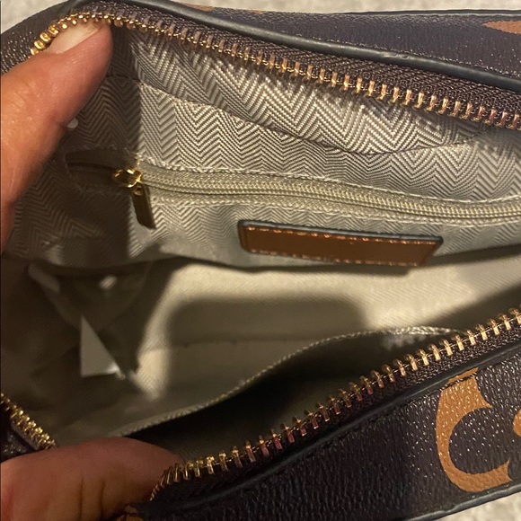 Brown and Gold Monogram Crossbody Bag Set - Picture 2 of 4